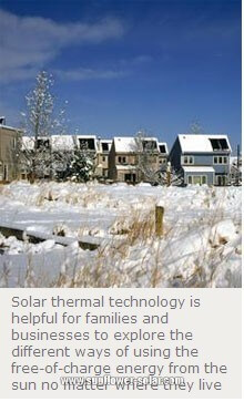 Solar thermal technology for solar collector التكنولوجيا الحرارية الشمسية لمجمع الطاقة الشمسية