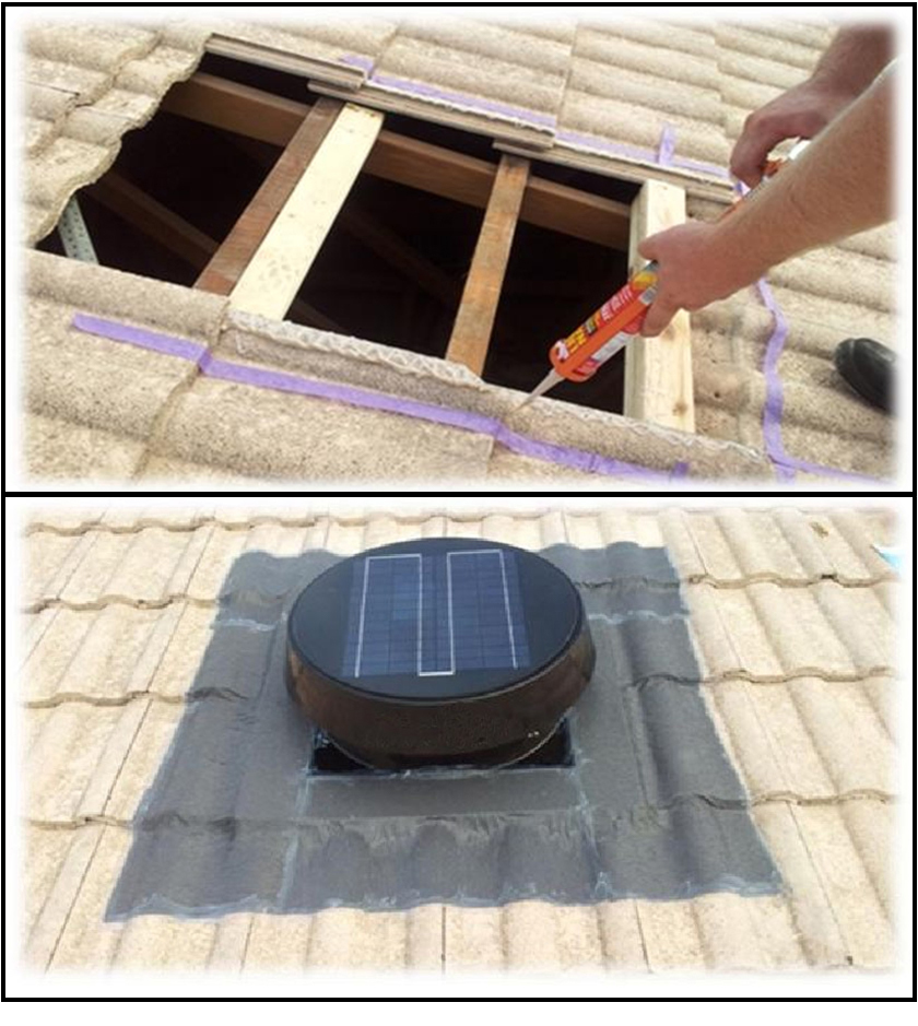 40W مروحة تنفيس العلية الشمسية للمنزل- p3.1-2