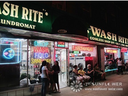 Laundromats- عدم التفكير في المياه الساخنة الشمسية التجارية