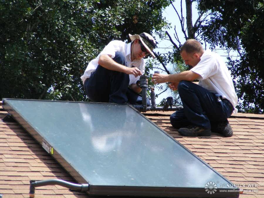 لوحة مسطحة تجميع الطاقة الشمسية