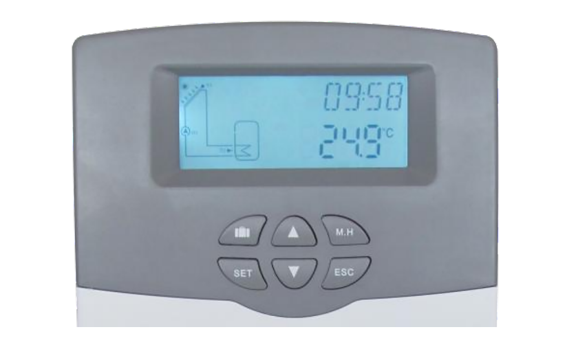 أجهزة تحكم بالطاقة الشمسية SR208C لسخان الماء الشمسي المضغوط المضغوط p1.1