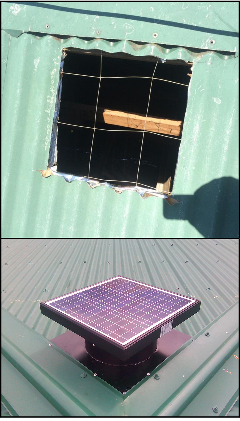 40W مروحة تنفيس العلية الشمسية للمنزل- p3.1-1