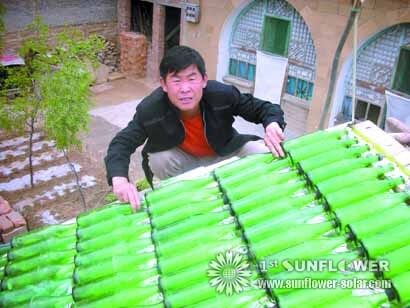 DIY سخان المياه بالطاقة الشمسية لأمه