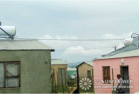 الطاقة الشمسية سخان لسكن منخفضة التكلفة